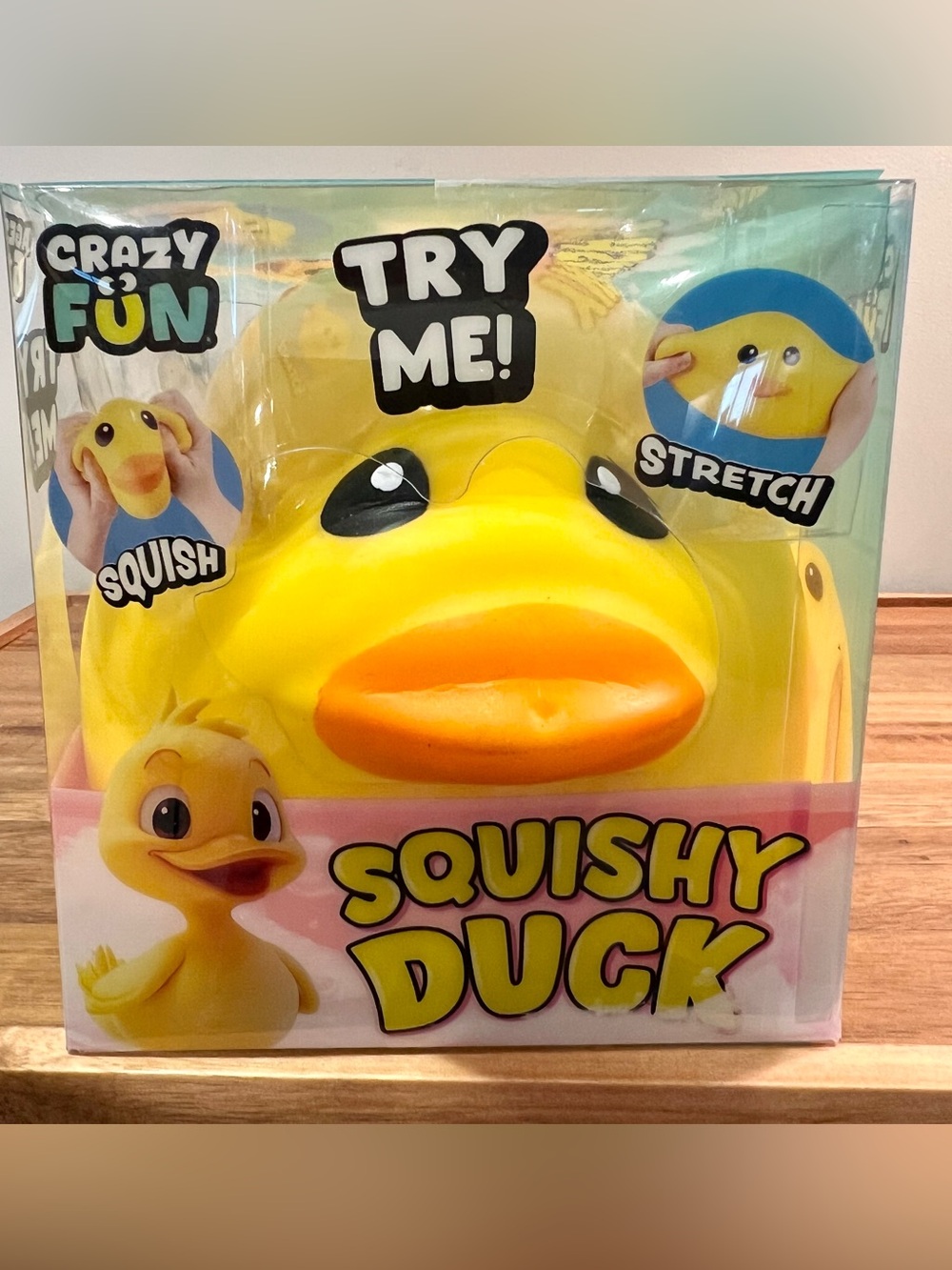 🔥💛 RMS Crazy Fun Squishy Duck Yellow Stretch Toy